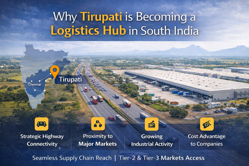 Industrial warehouse and logistics facility in Tirupati Andhra Pradesh near NH-40